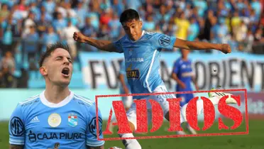 Gonzalo Aguirre jugando con Sporting Cristal y Alejandro Hohberg lamentándose