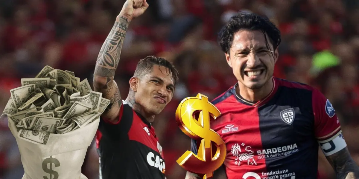 Guerrero ganaba $3 millones en Flamengo y lo que cobra Lapadula en el Cagliari