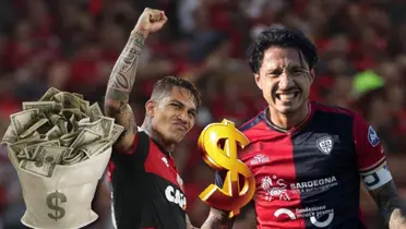 Guerrero ganaba $3 millones en Flamengo y lo que cobra Lapadula en el Cagliari