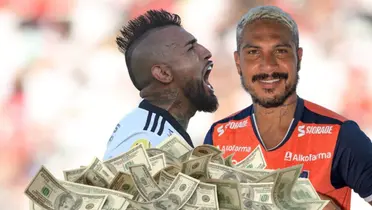 Mientras Vidal cobra 116 mil en Colo Colo, el sueldo de Guerrero en Vallejo