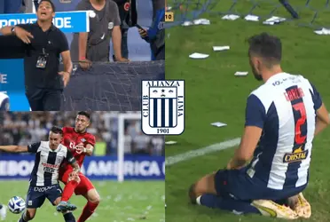 Guillermo Salas se mostró ofuscado con el central argentino en Alianza Lima