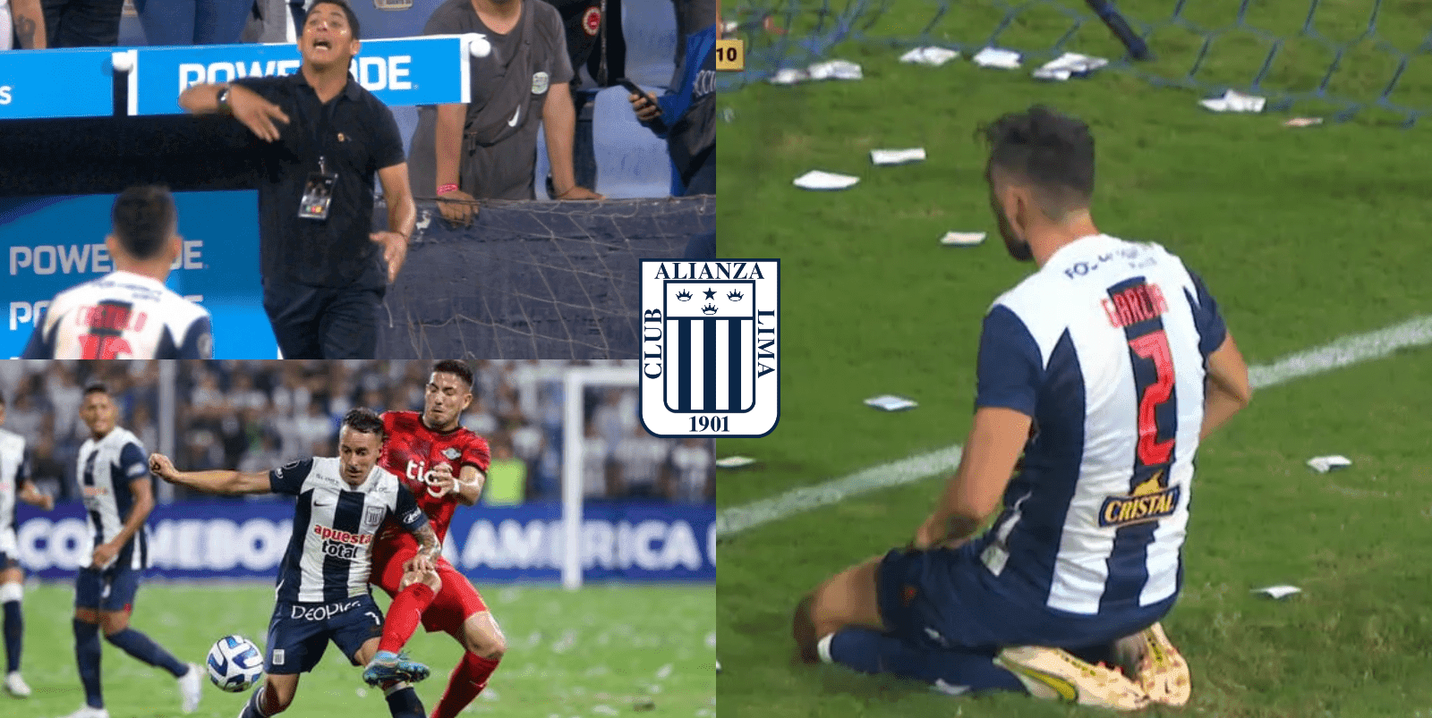Guillermo Salas se mostró ofuscado con el central argentino en Alianza Lima