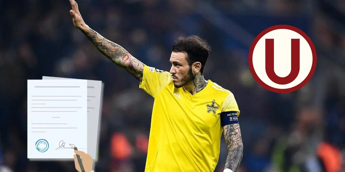 Gustavo Peralta vistiendo la camiseta del Sheriff Tiraspol de Moldavia