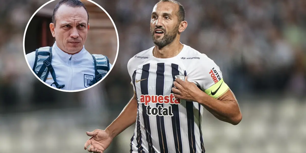 Hernán Barcos - Alejandro Restrepo (Foto: Andina)