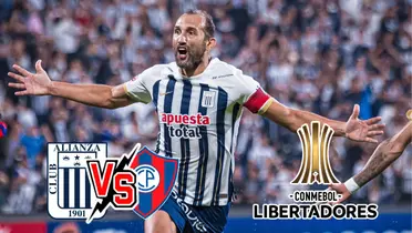 Hernán Barcos celebrando su gol (Foto: Alianza Lima)