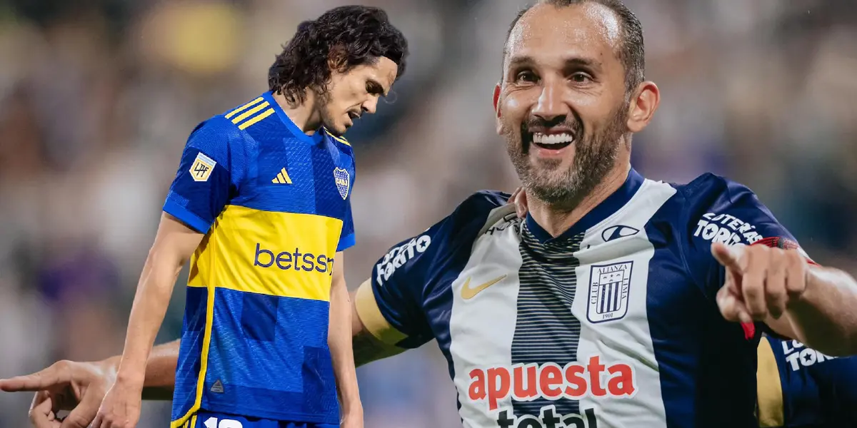 Hernán Barcos - Edison Cavani (Foto: Alianza Lima)