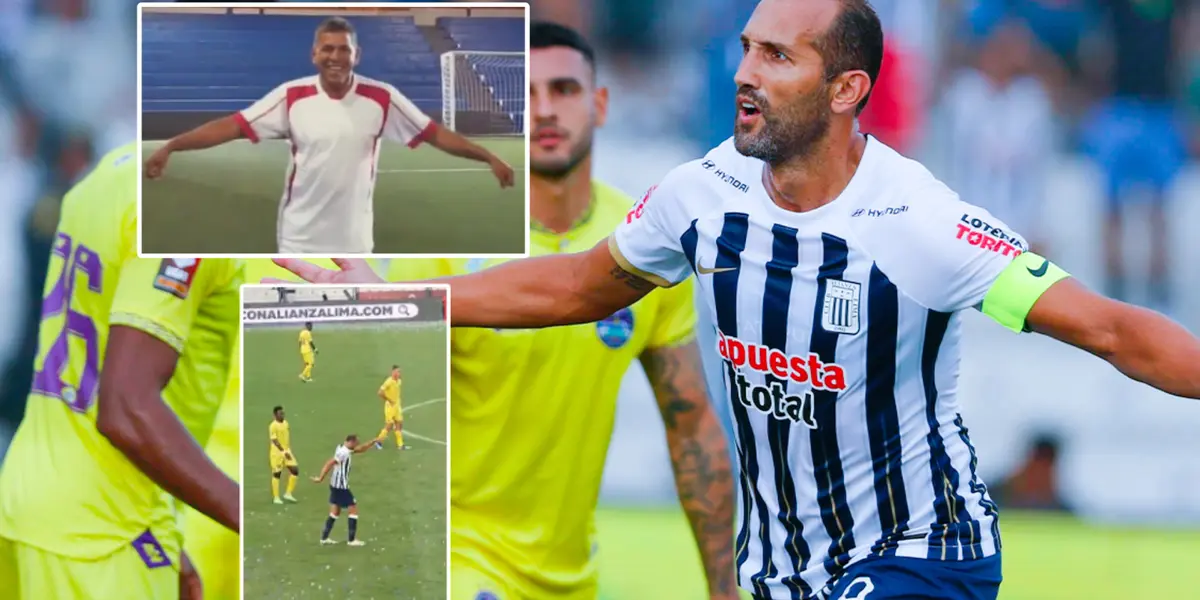 Hernán Barcos tuvo curiosa celebración ante Comerciantes Unidos