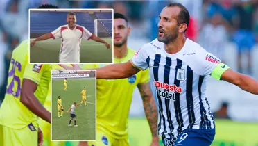 Hernán Barcos tuvo curiosa celebración ante Comerciantes Unidos