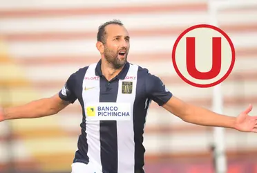 Hernán Barcos vive su mejor momento en Alianza Lima y no dudó en enviar un mensaje a su próximo rival del miércoles, Universitario de Deportes.