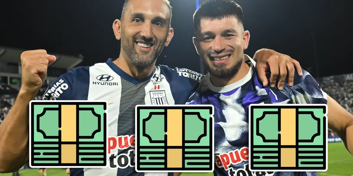 Hernán Barcos y Alan Cantero (Foto: Conmebol Libertadores).