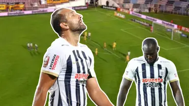 Hernán Barcos y Cecilio Waterman tristes (Foto: Captura)