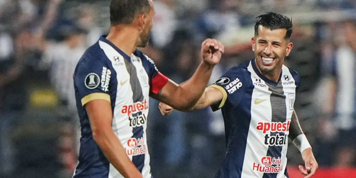 Hernán Barcos y Pablo Cepellini (Foto: CONMEBOL Libertadores)