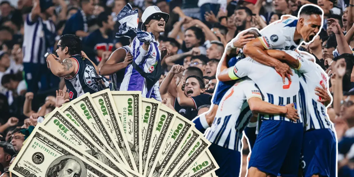 Hinchas de Alianza Lima gritando y los jugadores celebrando (Foto: Alianza Lima)