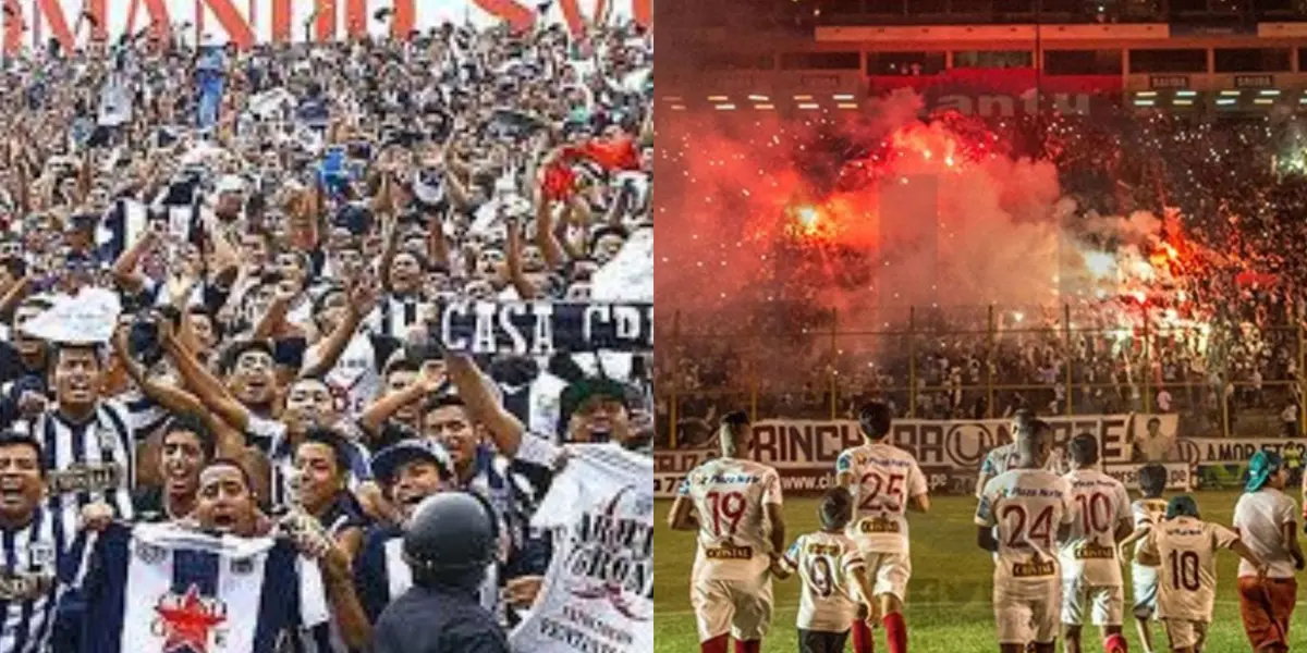 Hinchas de Alianza Lima y Universitario.