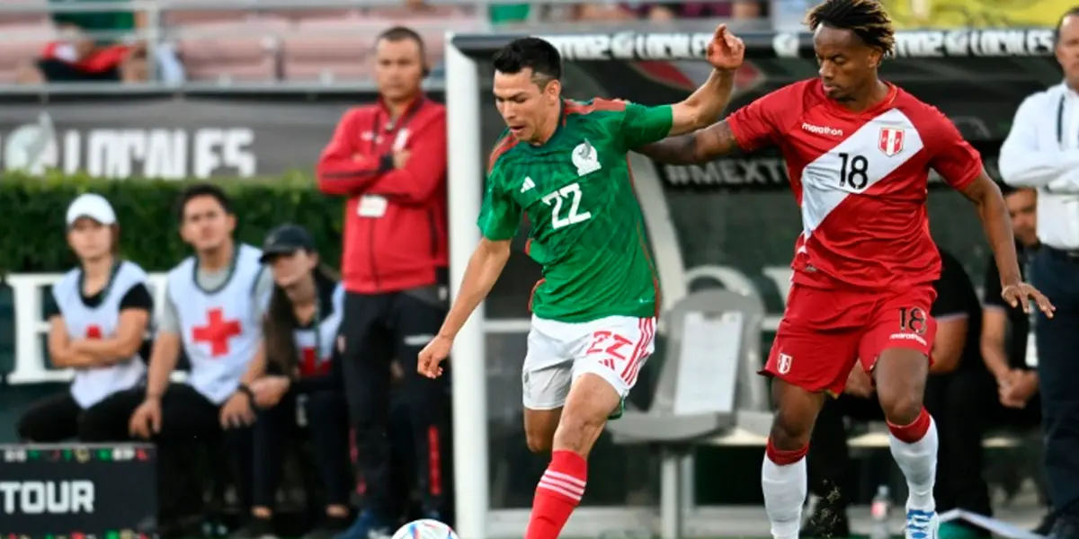 Hirving Lozano anotó en la victoria de México por 1-0 ante la Selección Peruana