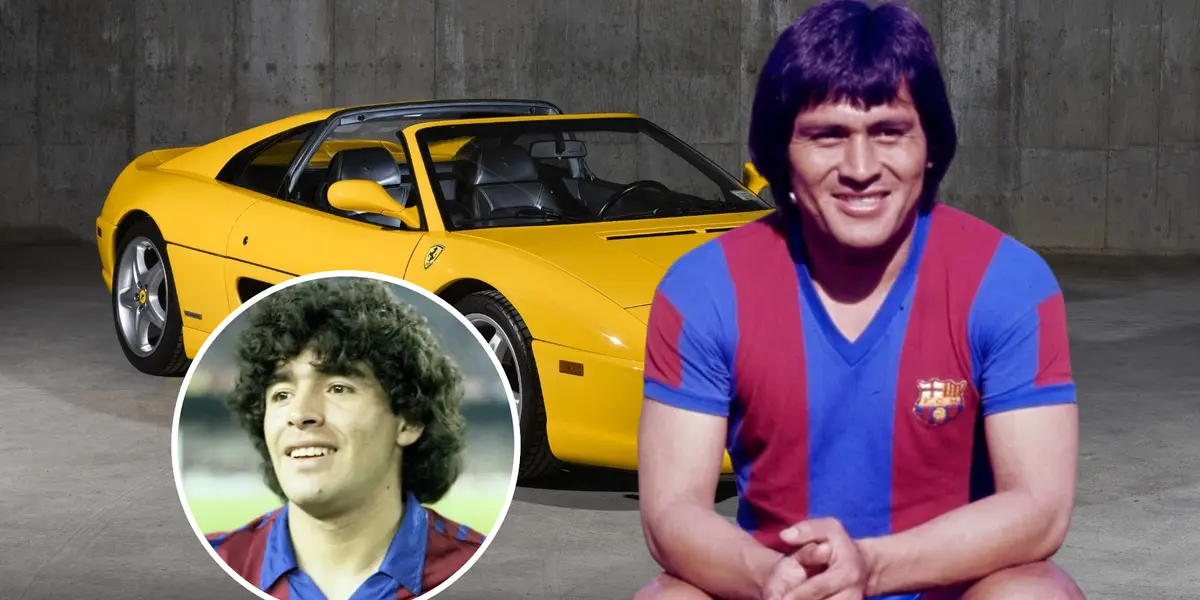 Hugo Sotil - Diego Maradona (Foto: Barcelona)