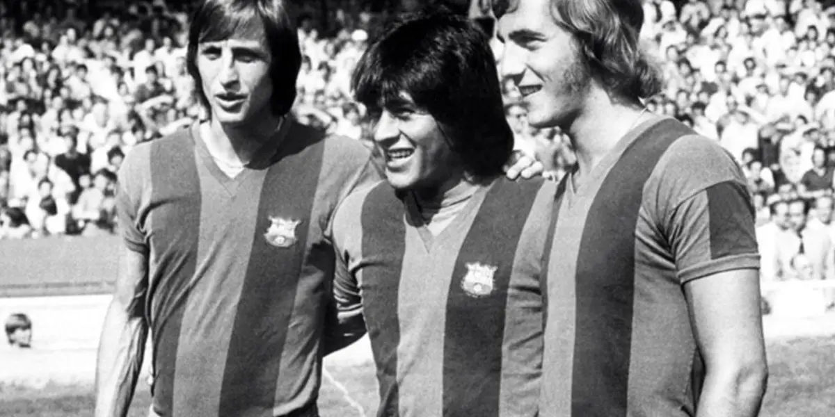 Hugo Sotil - Johan Cruyff (Foto: Sport)