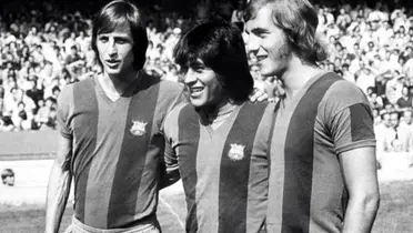 Hugo Sotil - Johan Cruyff (Foto: Sport)