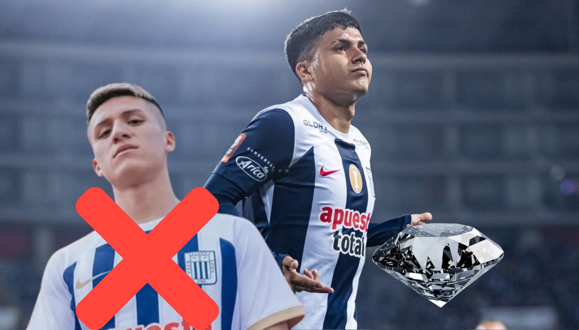 Jairo Concha con la camiseta de Alianza Lima.
