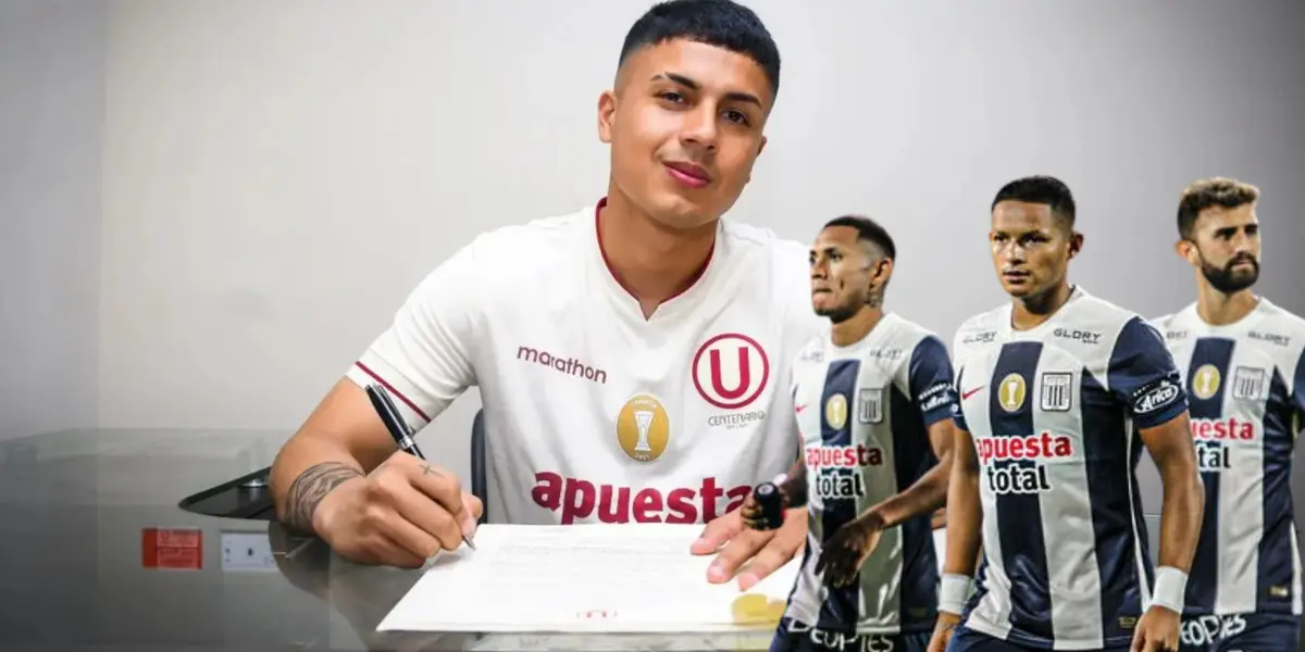 Jairo Concha con la camiseta de Universitario de Deportes.