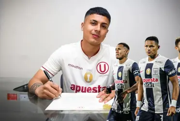 Jairo Concha con la camiseta de Universitario de Deportes.
