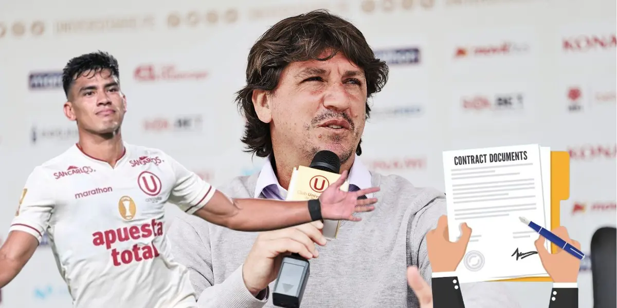 Jean Ferrar en conferencia de prensa y José Rivera con la camiseta de la ´U´