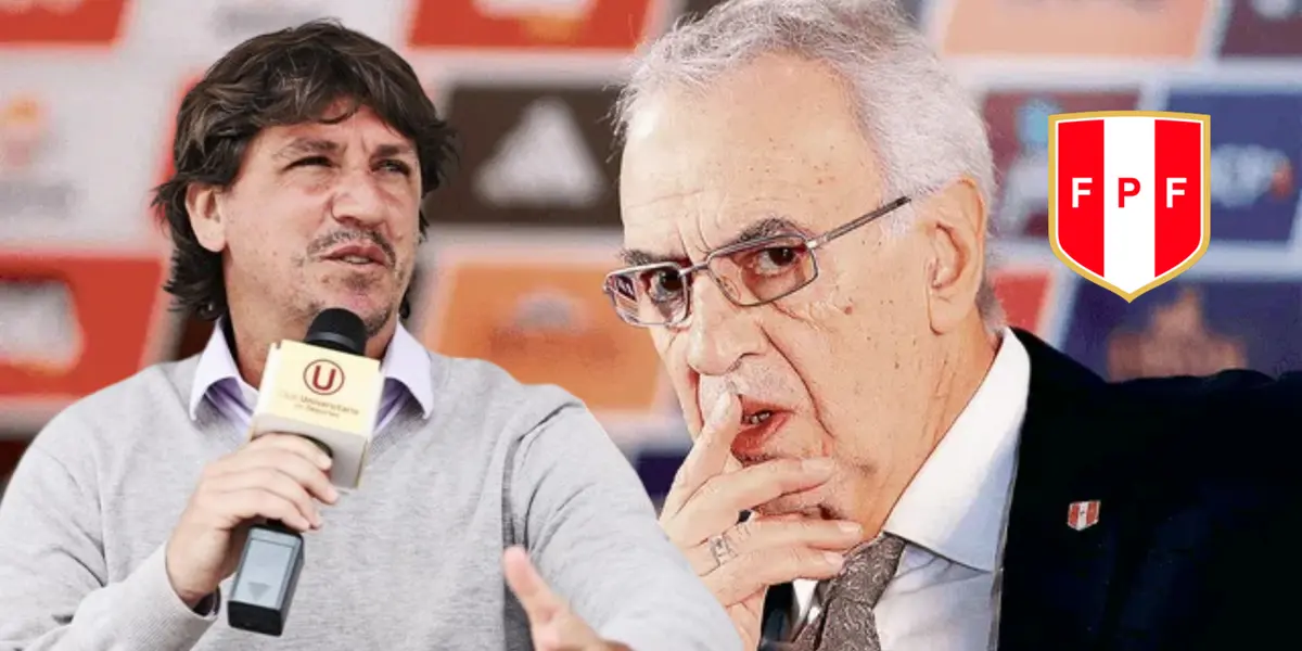 Jean Ferrari, al lado Jorge Fossati.