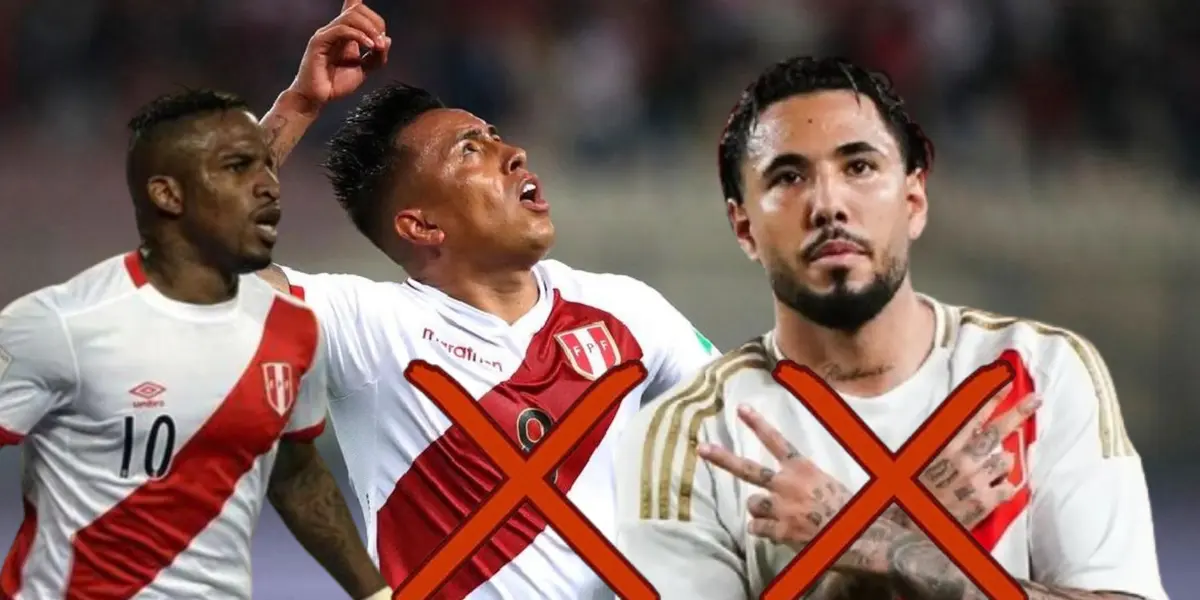 Jefferson Farfán, Christian Cueva y Sergio Peña con la camiseta de la Selección Peruana. FOTO: RPP