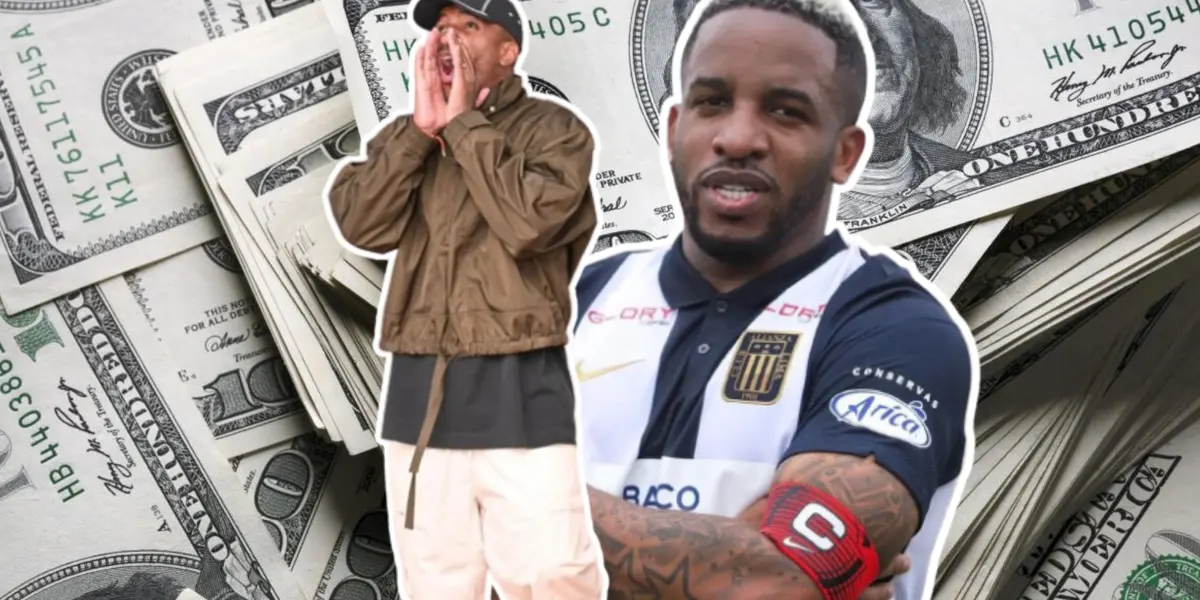 Jefferson Farfán gritando y con la camiseta de Alianza Lima
