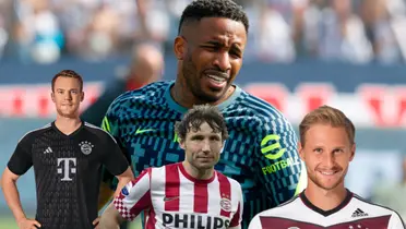 Jefferson Farfán, Manuel Neuer, Mark Van Bommel y Benedikt Höwedes