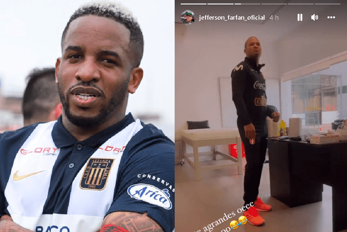 Jefferson Farfán se encuentra de buen humor y no deja de hacer bromas