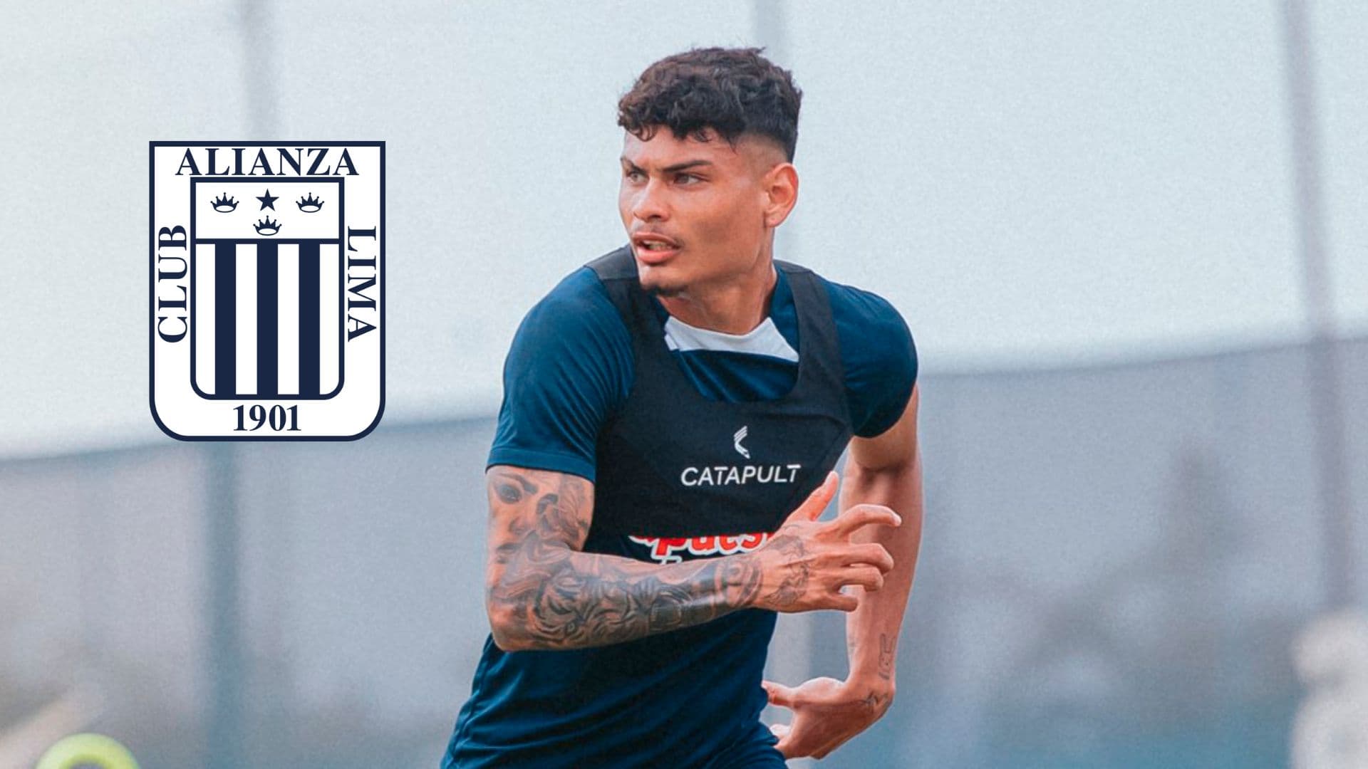 Jeriel De Santis entrenando con Alianza Lima
