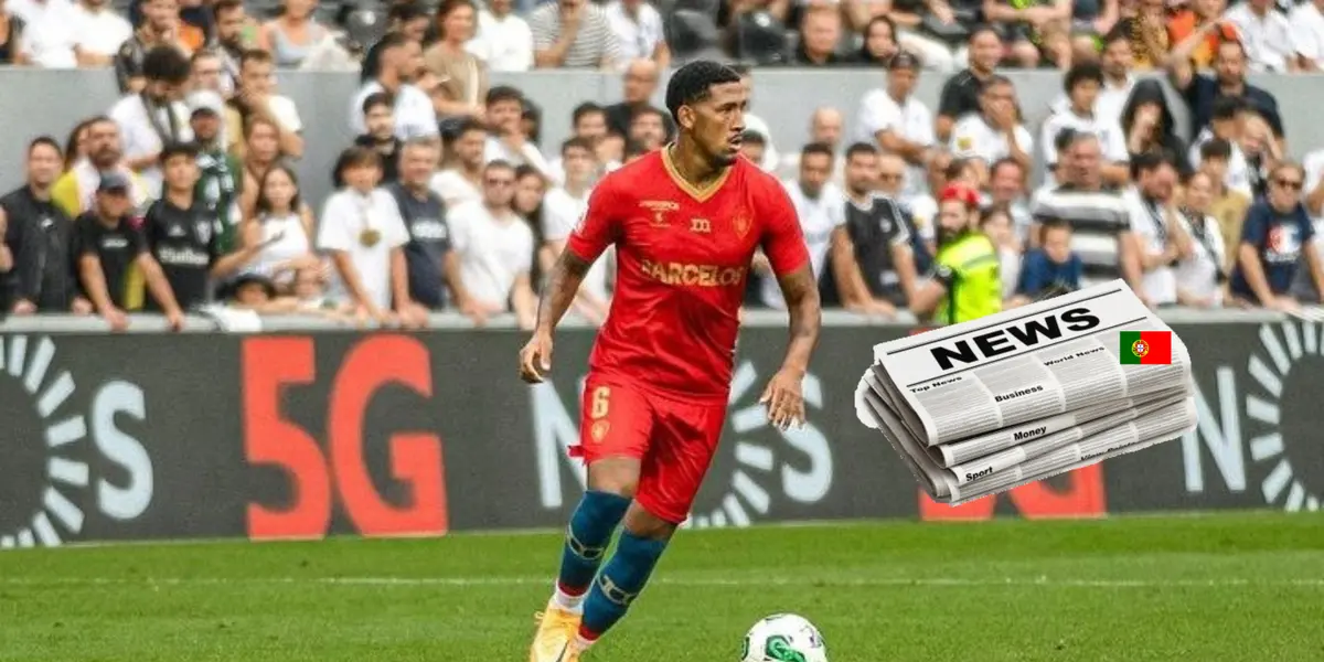 Jesús Castillo con la camiseta del Gil Vicente.