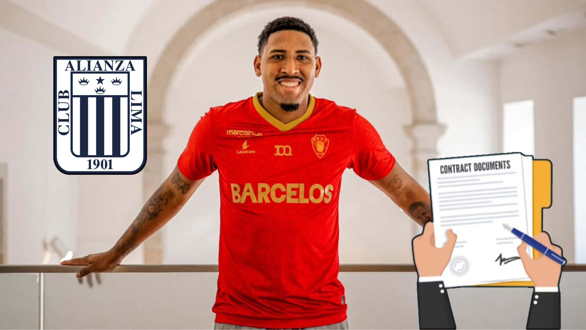 Jesús Castillo vistiendo la camiseta del Gil Vicente de Portugal
