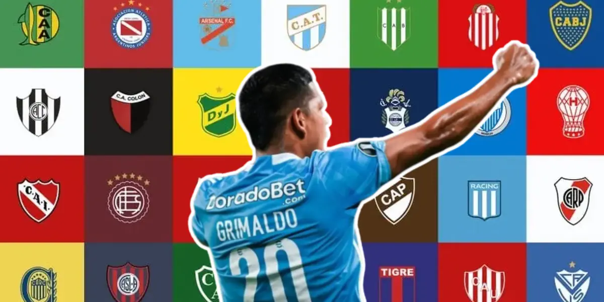 Joao Grimaldo celebrando gol