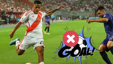 Joao Grimaldo con la camiseta de la Selección Peruana