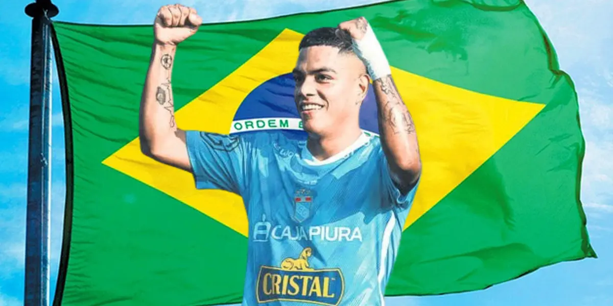Joao Grimaldo con la camiseta de Sporting Cristal.