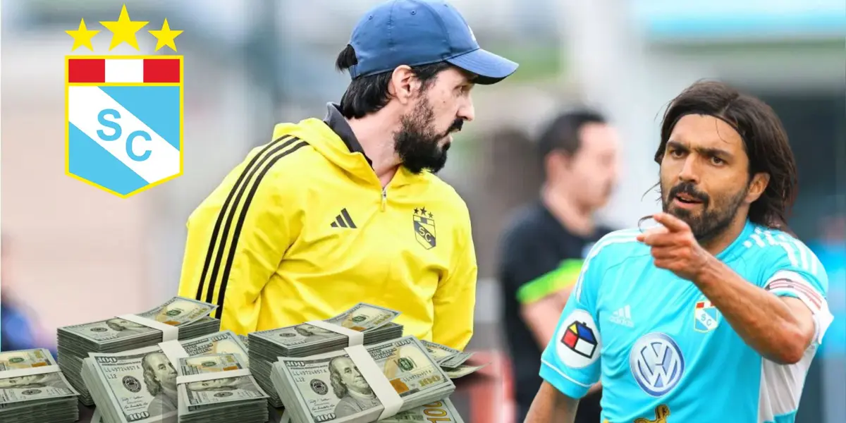 Jorge Cazulo como entrenador de la Reserva de Cristal y al lado como jugador del club