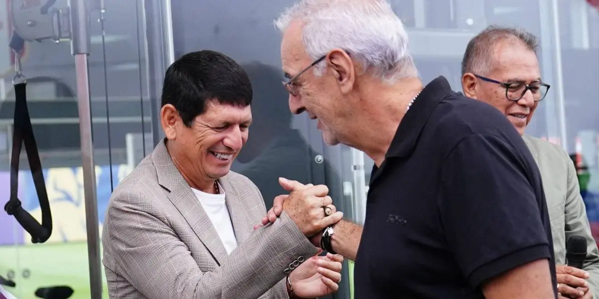 Jorge Fossati - Agustín Lozano (Foto: Infobae)