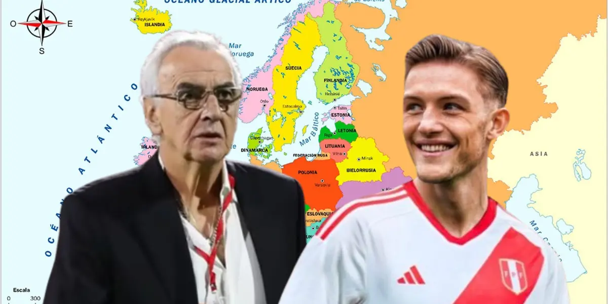 Jorge Fossati, al lado Oliver Sonne, ambos representando a la bicolor. FOTO: Wikipedia