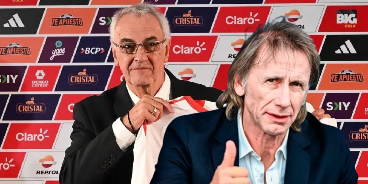 Jorge Fossati, al lado Ricardo Gareca.