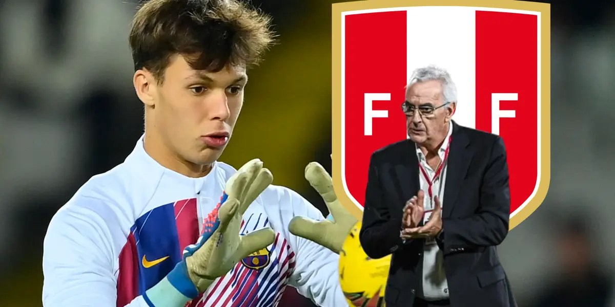 Jorge Fossati aplaudiendo y Diego Kochen viendo un balón