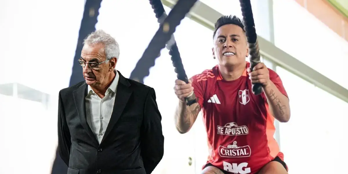 Jorge Fossati - Christian Cueva (Foto: FPF)