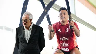 Jorge Fossati - Christian Cueva (Foto: FPF)