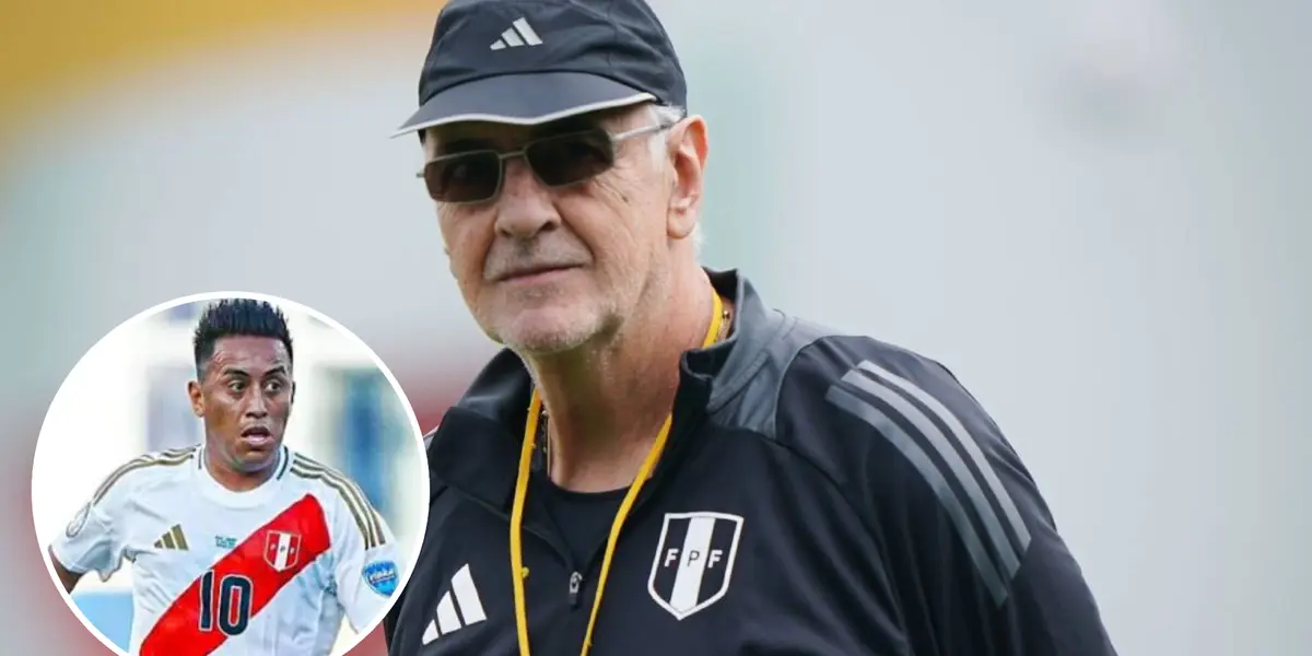 Jorge Fossati - Christian Cueva (Foto: FPF)