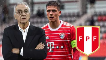 Jorge Fossati con los brazos cruzados, mientras Matteo Pérez camina