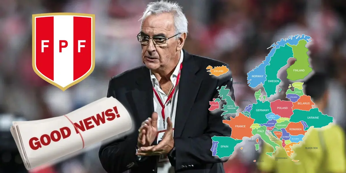 Jorge Fossati en la zona técnica en un partido de la Selección Peruana