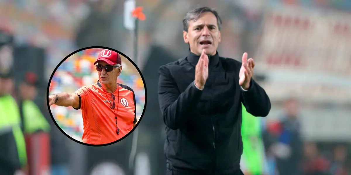 Jorge Fossati - Fabián Bustos (Foto: X de Universitario)