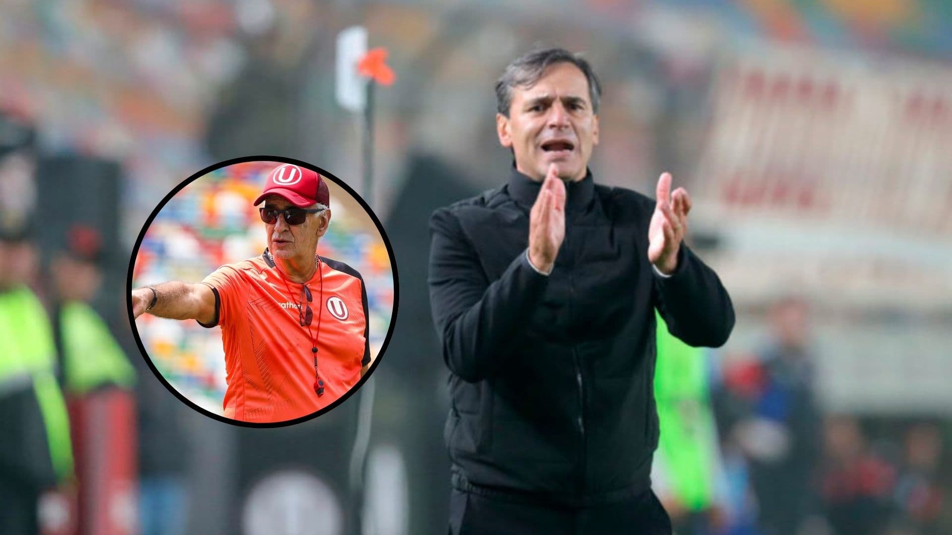 Jorge Fossati - Fabián Bustos (Foto: X de Universitario)