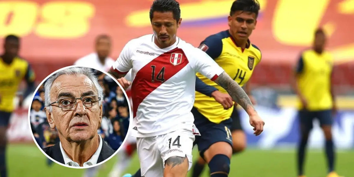 Jorge Fossati - Gianluca Lapadula (Foto: EFE)